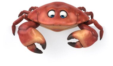 Eğlenceli Yengeç karakter