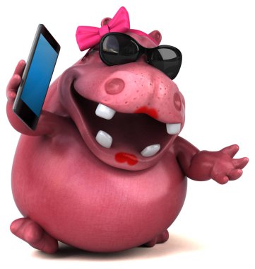 Çizgi film karakteri ile telefon 