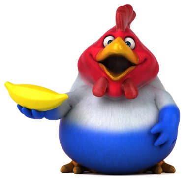 Muzlu komik çizgi film karakteri 