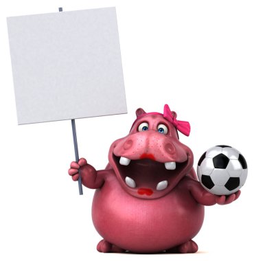 komik çizgi film karakteri ile Top  