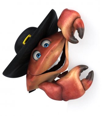 Eğlenceli Yengeç karakter