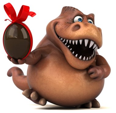 çizgi film karakteri ile yumurta  