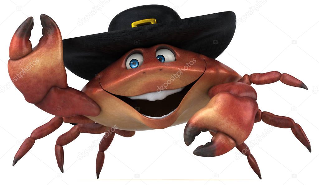 Fun crab character