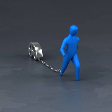 Yük sembolü çekerek araba