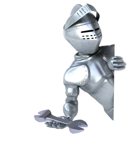 Knight holding tool — Stock Photo, Image