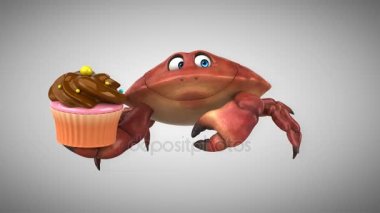 çizgi film karakteri ile cupcake  