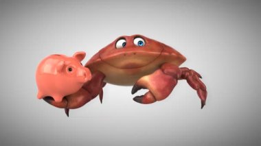 kumbara tutan Yengeç