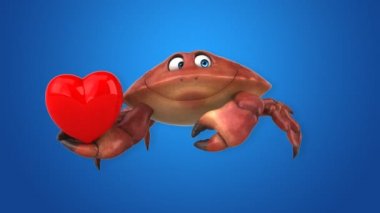 çizgi film karakteri ile kalp 