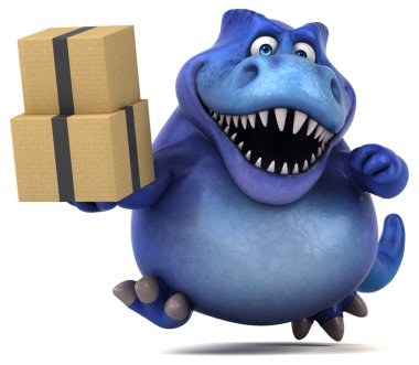 çizgi film karakteri ile kutuları