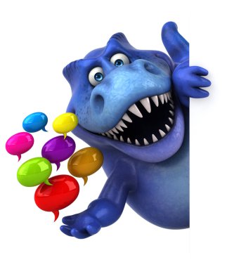 çizgi film karakteri kabarcıklar holding