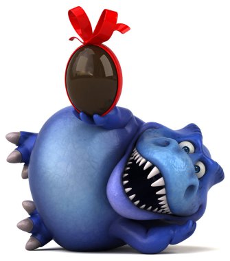 çizgi film karakteri ile yumurta  