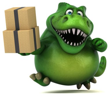 çizgi film karakteri ile kutuları