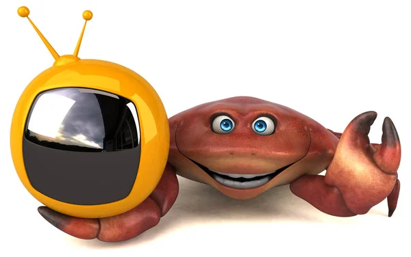 Crabe tenant tv — Photo