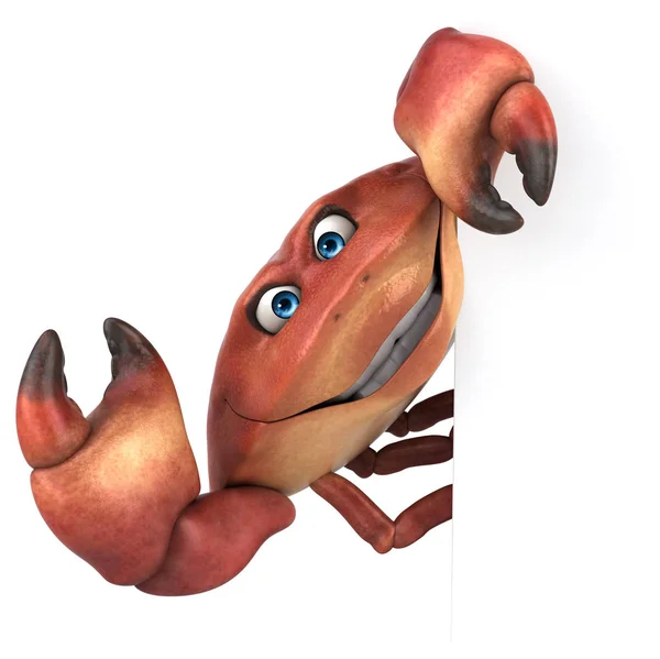 Fun crab character — Stock Photo, Image