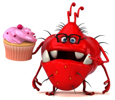  cupcake tutarak çizgi film karakteri