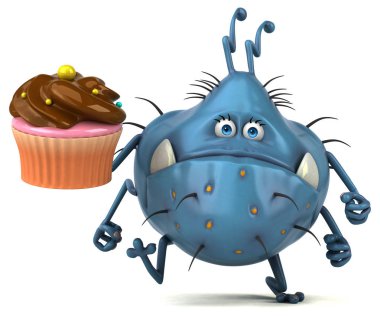  cupcake tutarak çizgi film karakteri