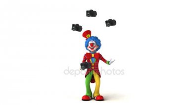 Kameralar ile hokkabazlık palyaço 