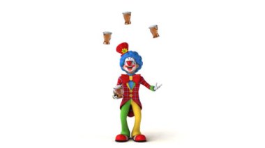 Bira ile hokkabazlık palyaço  