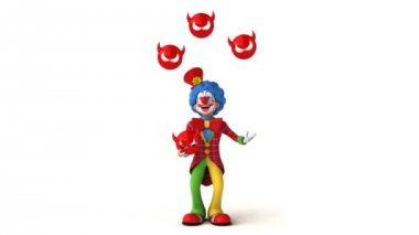 Virüs işaretleri ile hokkabazlık palyaço 