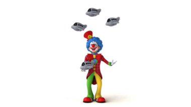 Uçakla hokkabazlık palyaço 