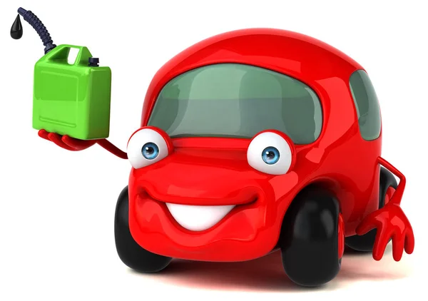 Fun cartoon character with oil — Stock Photo, Image