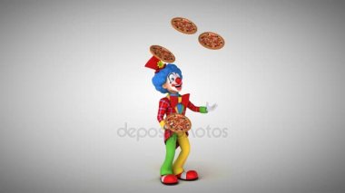 Pizza ile hokkabazlık palyaço 