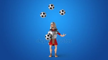 Romalı asker topları ile hokkabazlık 