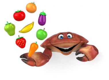  karakter meyve ve sebze ile 