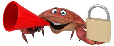 çizgi film karakteri ile asma kilit 