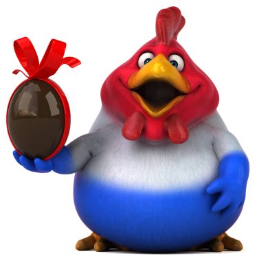 çizgi film karakteri ile Paskalya yortusu yumurta  