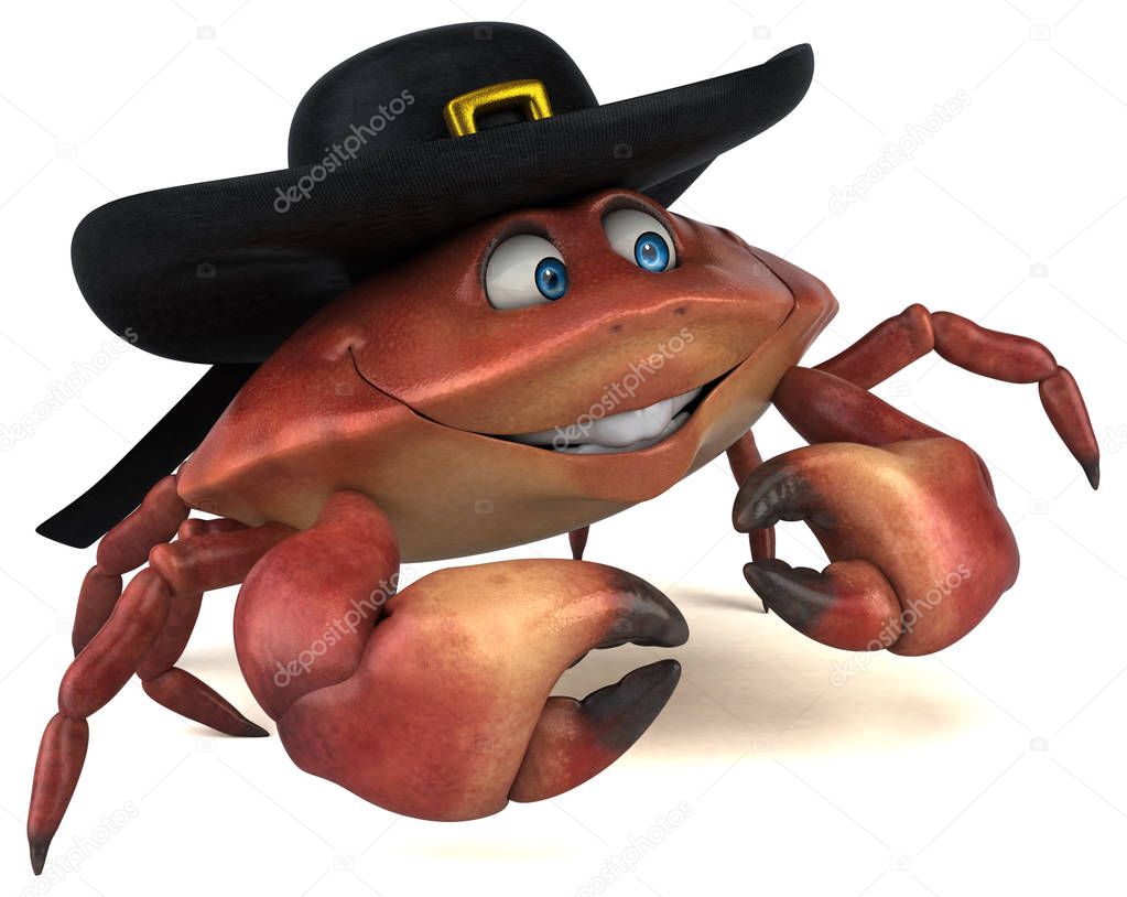 Fun crab character 