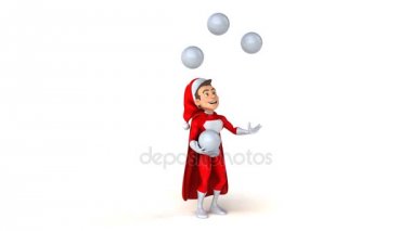 Noel Baba ile topları hokkabazlık 