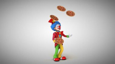 Pizza ile hokkabazlık palyaço 