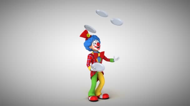 Clown jongler avec les patates — Video