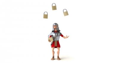 Romalı asker asma kilitler ile hokkabazlık  