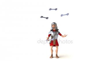 Romalı asker araçları ile hokkabazlık  