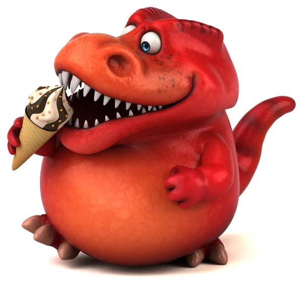 çizgi film karakteri dondurma ile