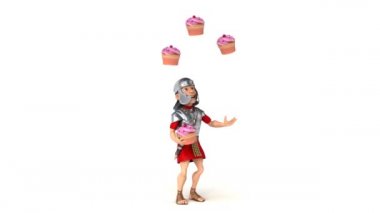 Romalı asker ile cupcakes hokkabazlık 