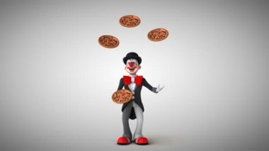 Pizza ile hokkabazlık palyaço 
