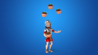 Romalı asker ile cupcakes hokkabazlık 