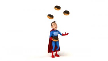 Süper kahraman ile çörek hokkabazlık 