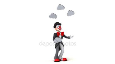 Bulutlar ile hokkabazlık palyaço