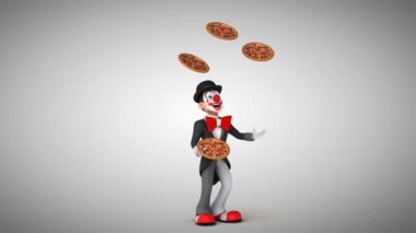 Pizza ile hokkabazlık palyaço 