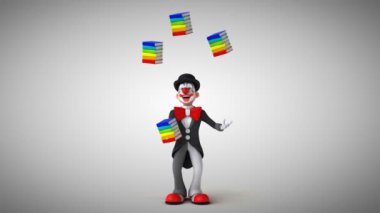 Kitaplar ile hokkabazlık palyaço  