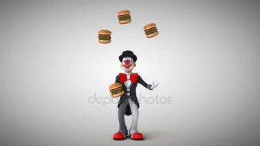 Hamburger ile hokkabazlık palyaço 