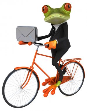  Kurbağa holding zarf