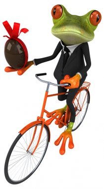 çizgi film karakteri ile Paskalya yortusu yumurta  