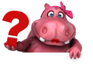  çizgi film karakteri soru işareti ile