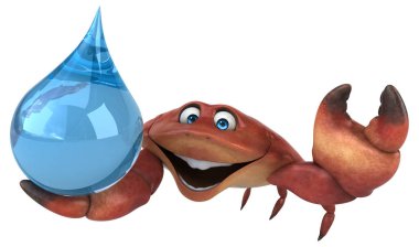 çizgi film karakteri ile damla 