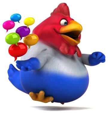 Kabarcıkları ile eğlenceli çizgi film karakteri